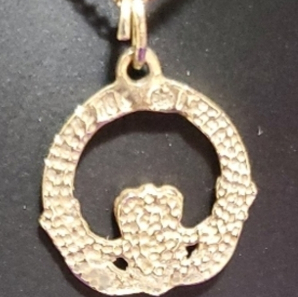 10k gold pendant & necklace - Picture 7 of 7